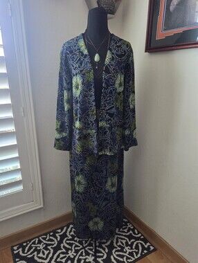 Mirasol 2 Piece Skirt & Cardigan Set Artsy Office 90s Boho Fairy Whimsical Large
